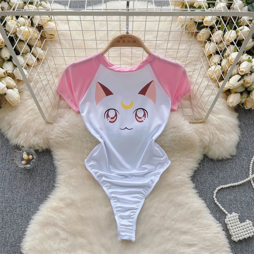 Body Sexy Bunny Girl – Ensemble Clubwear en Similicuir et Dentelle, Cosplay Nocturne Glamour