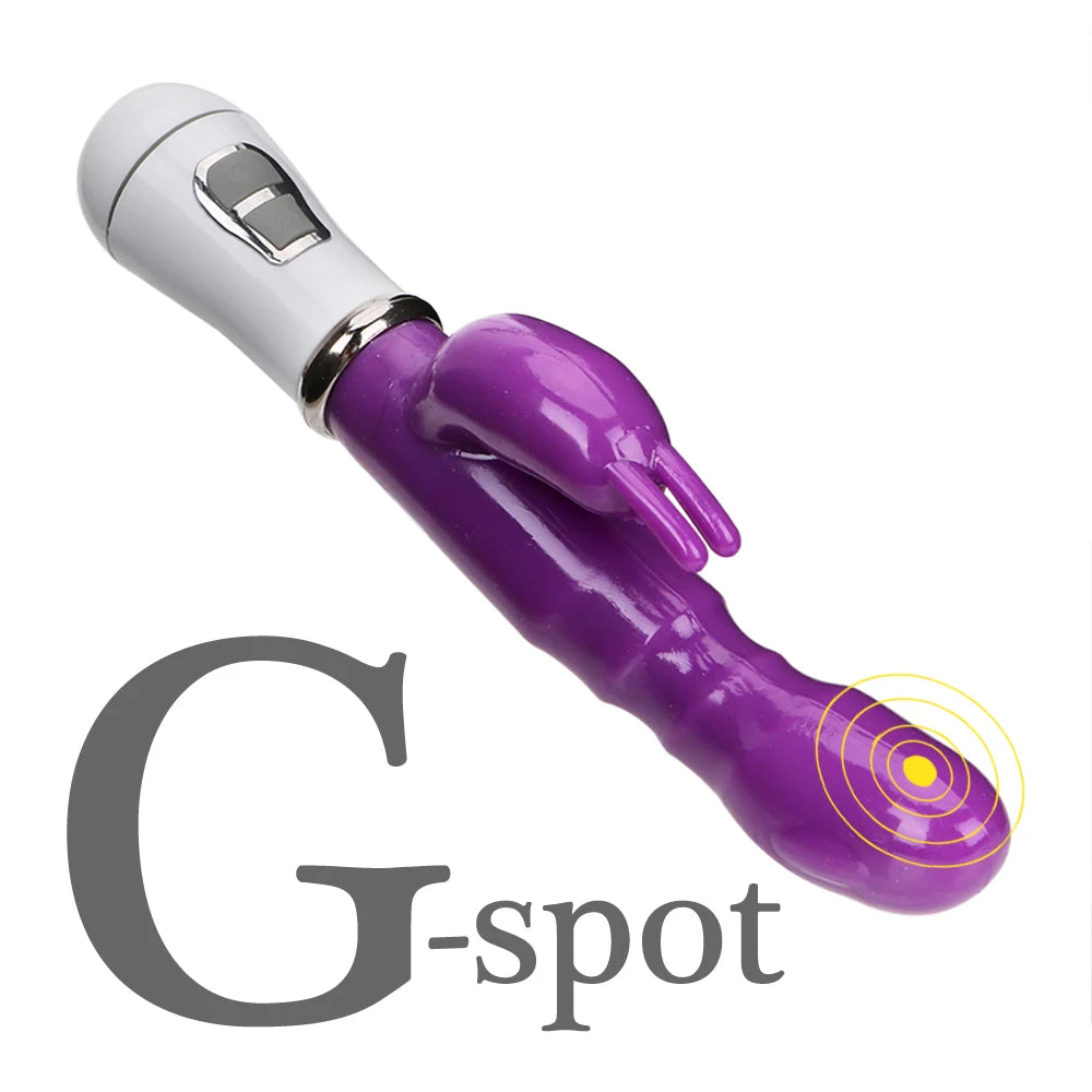 Vibromasseur Rabbit 21 cm – Stimulation Duo Clitoris & Point G! Un orgasme sur commande.