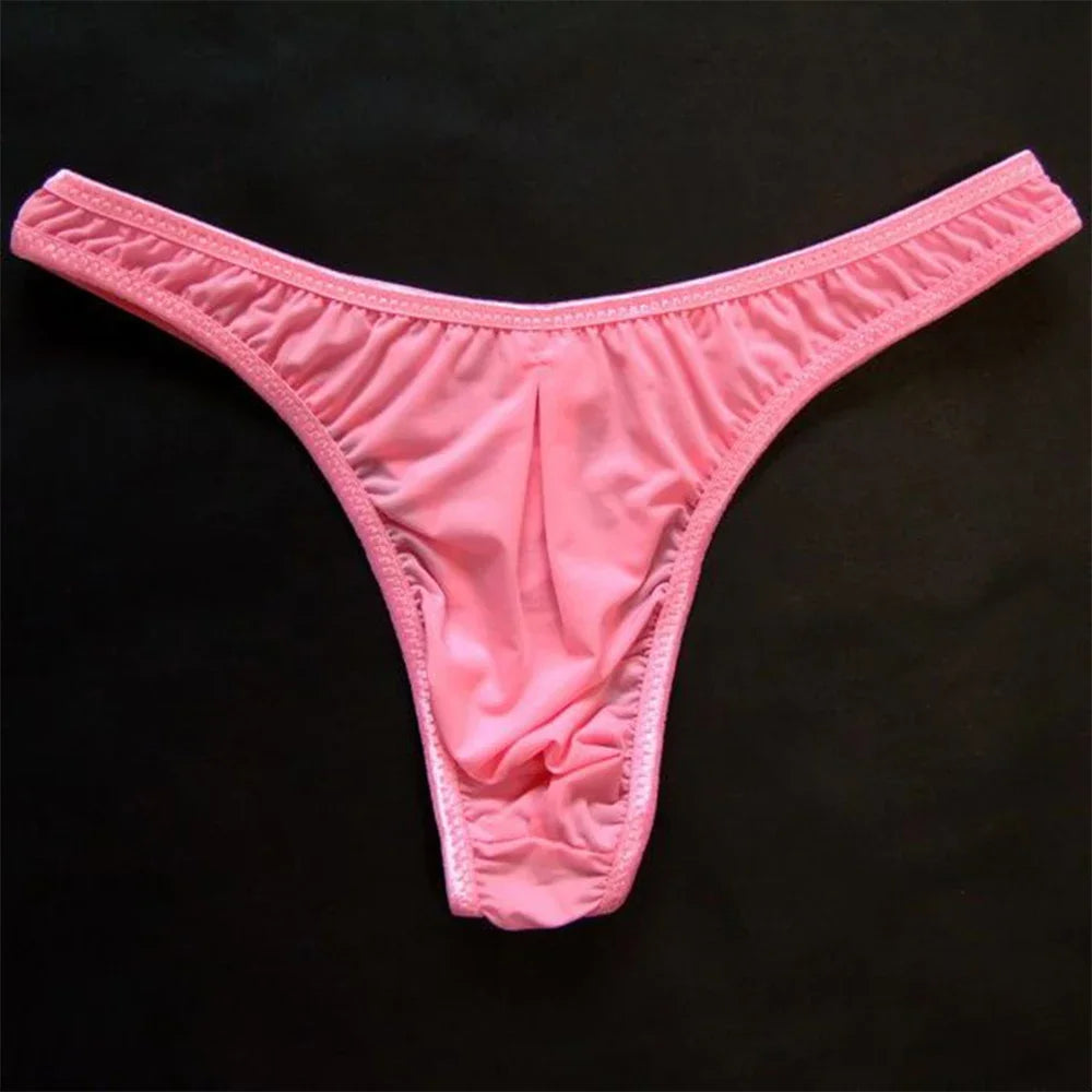 Tanga Ultra-Stretch “Ice Touch” – Lingerie Masculine en Soie Glacée