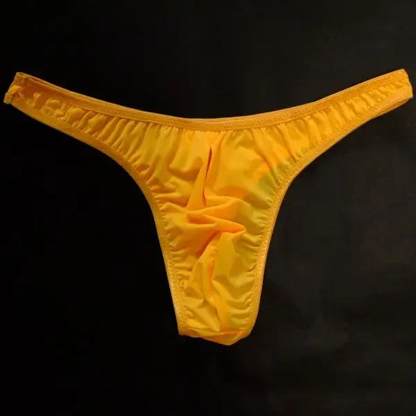 Tanga Ultra-Stretch “Ice Touch” – Lingerie Masculine en Soie Glacée