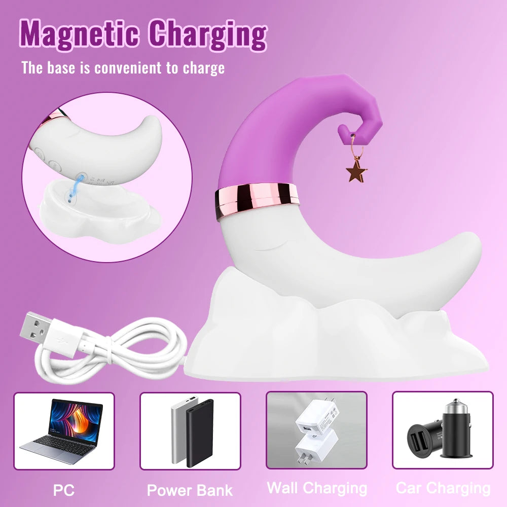 Stimulateur Multifonction Moonlight - Succion Clitoridienne, Point G et Vibrations Intenses
