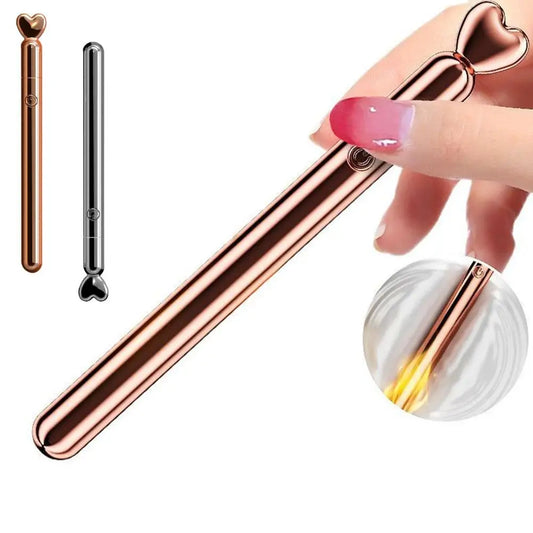 Vibro-Stylo Élégant – Discret, Silencieux & Rechargeable – Design Métal Doré ou Argenté