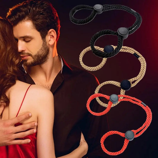 Menottes Douces & Sensuelles – Corde Coton Ajustable Pour attiser la flamme en douceur...