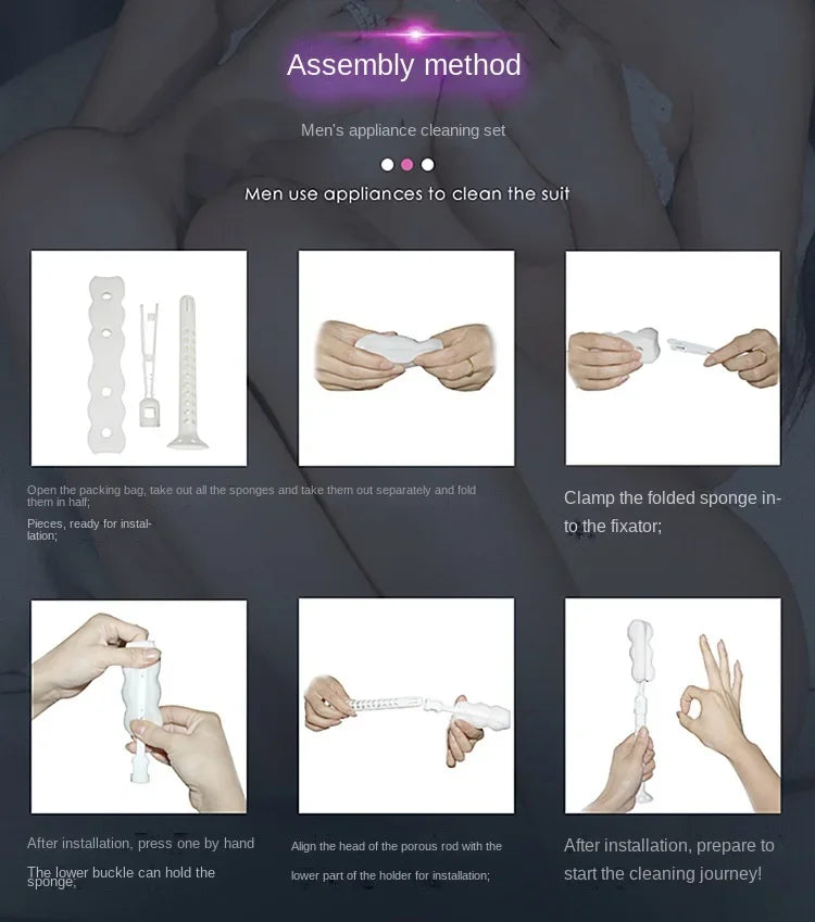 Bâton Nettoyant Profond - Accessoire Hygiénique pour Masturbateurs et Sextoys