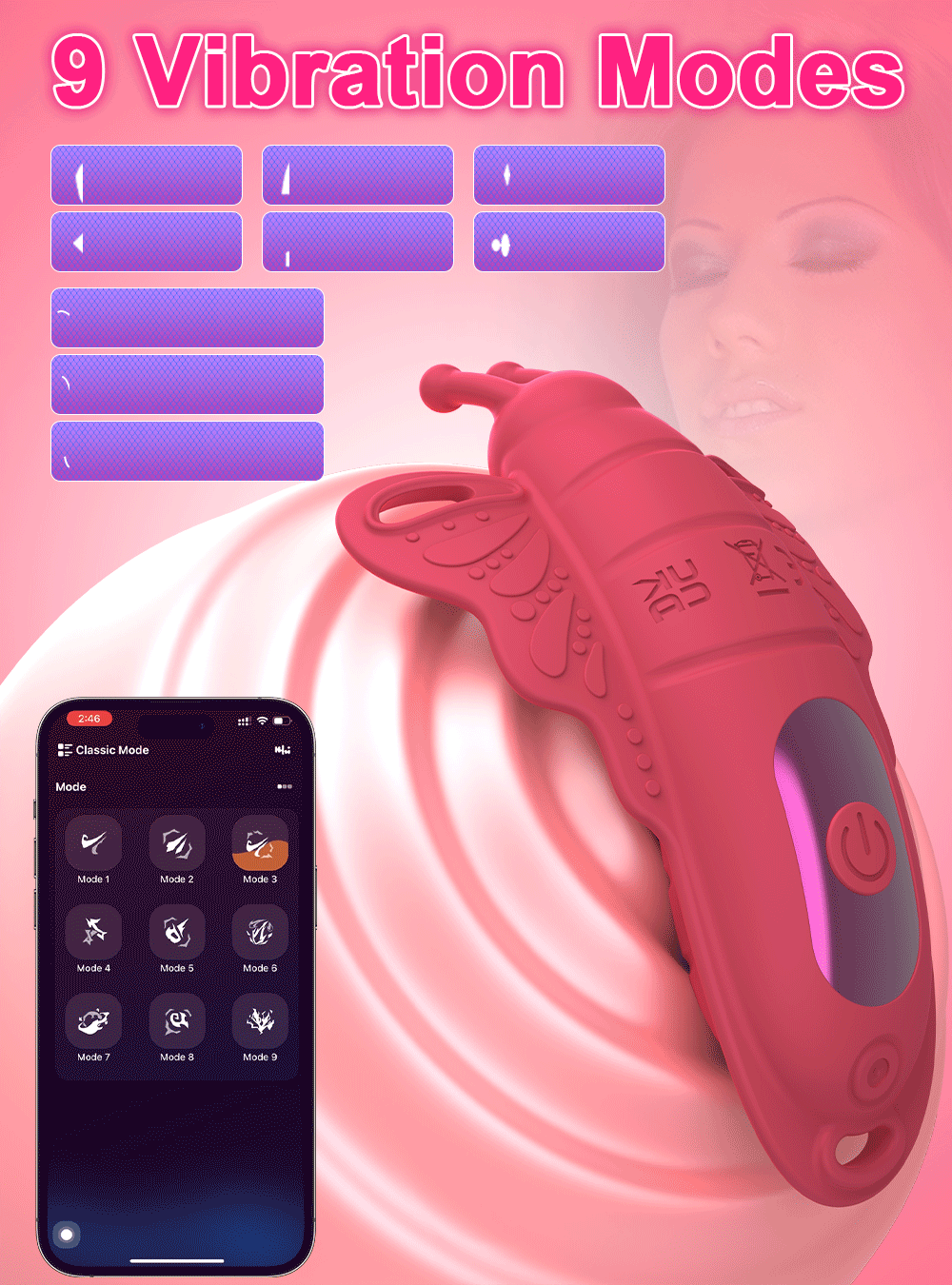 Vibromasseur Double Stimulation – Anneau Pénien & Clitoridien Connecté | Vibrations puissantes & Port discret