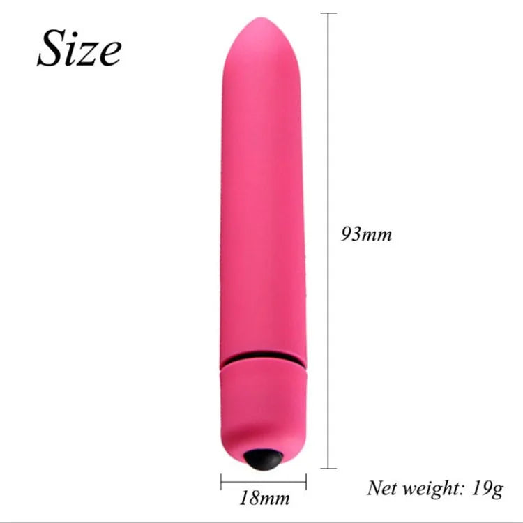 Mini Vibro Bullet – 10 Modes de Vibration – Stimulateur Clitoridien Discret et Puissant