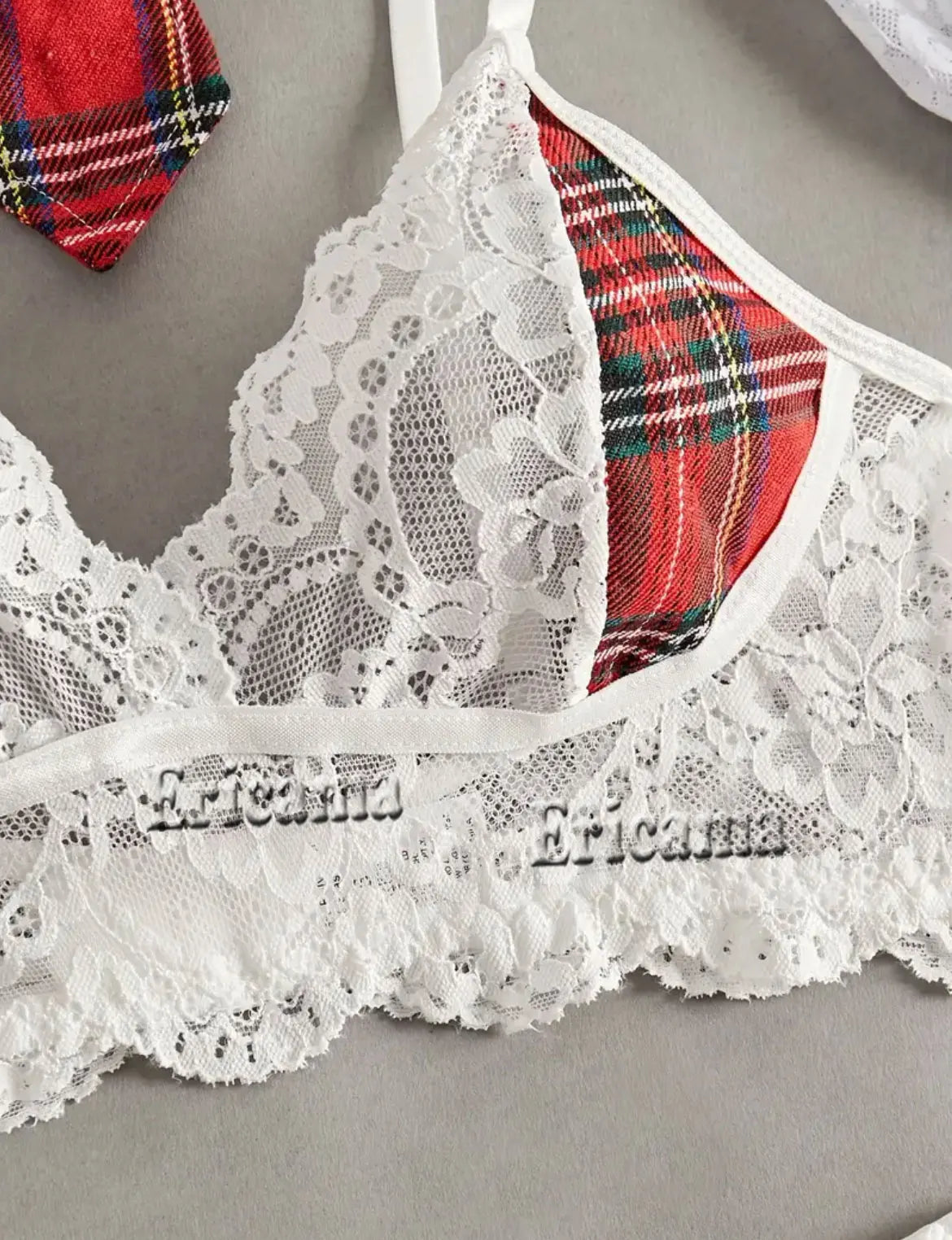 Ensemble Lingerie Sexy Écolière – Soutien-Gorge Dentelle Ouvert + Mini-Jupe Fantaisie | Déguisement Sensuel Cosplay Clubwear