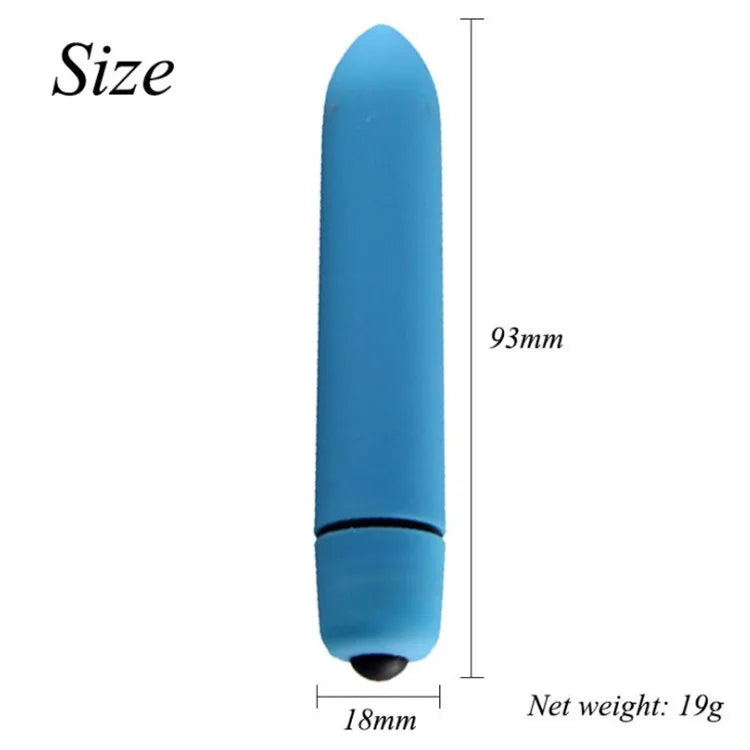 Mini Vibro Bullet – 10 Modes de Vibration – Stimulateur Clitoridien Discret et Puissant