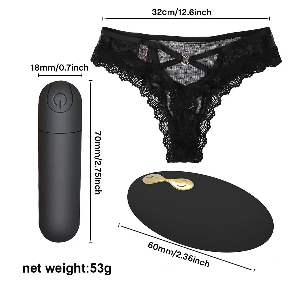 Culotte Vibrante Téléguidée – Vibromasseur Discret 10 Vitesses – Plaisir Nomade & Stimulation Clitoridienne