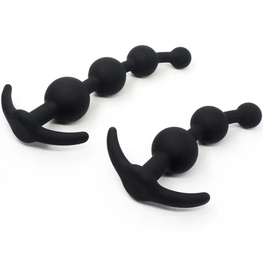 Chaîne Anale Silicone Médical – Perles Progressives Stimulantes G-Spot & Prostate | Plug Souple et Sécurisé pour Jeux Intimes Solo ou Duo