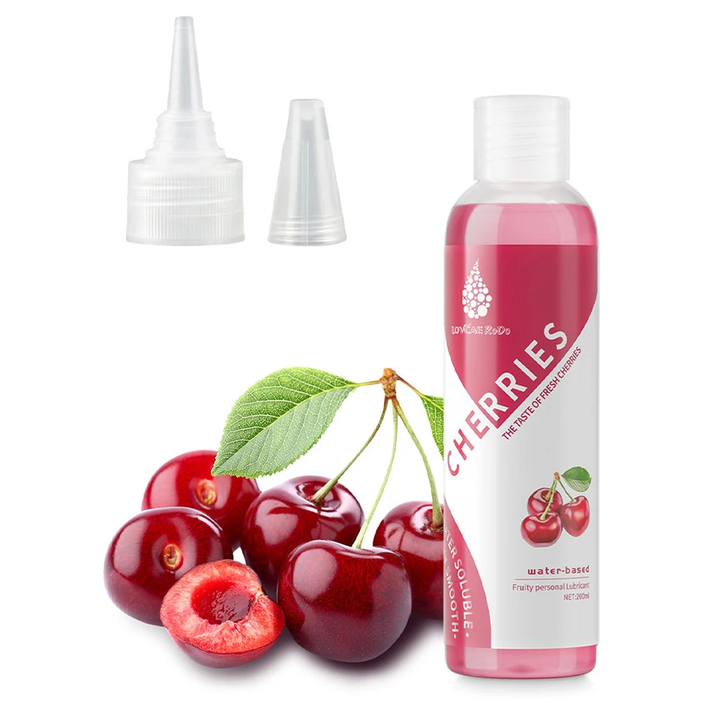 Lubrifiant Intime 200ML - Gel à Base d’Eau Aromatisé, Nettoyage Facile, Texture Glissante et Non Collante