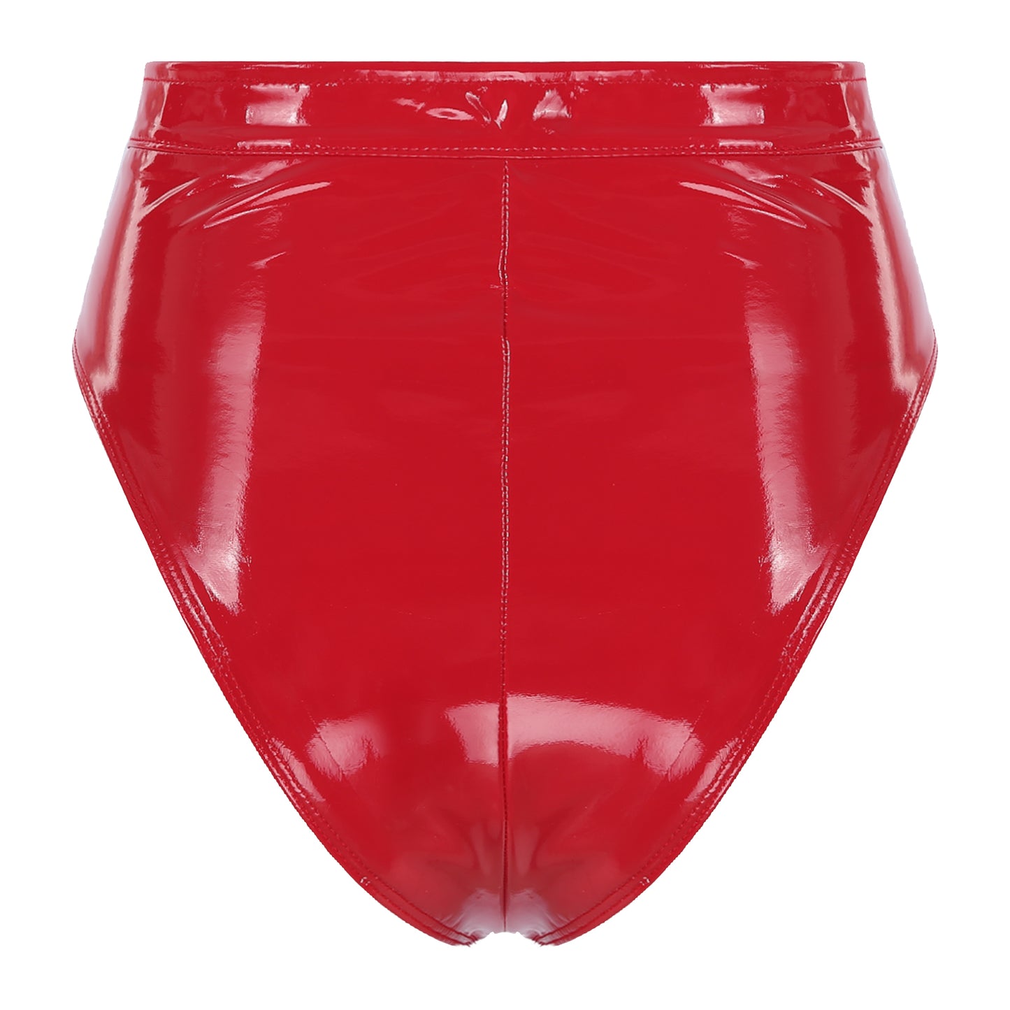 "Panthera Nocturne" – Culotte taille haute effet latex avec fermeture éclair et ceinture intégrée