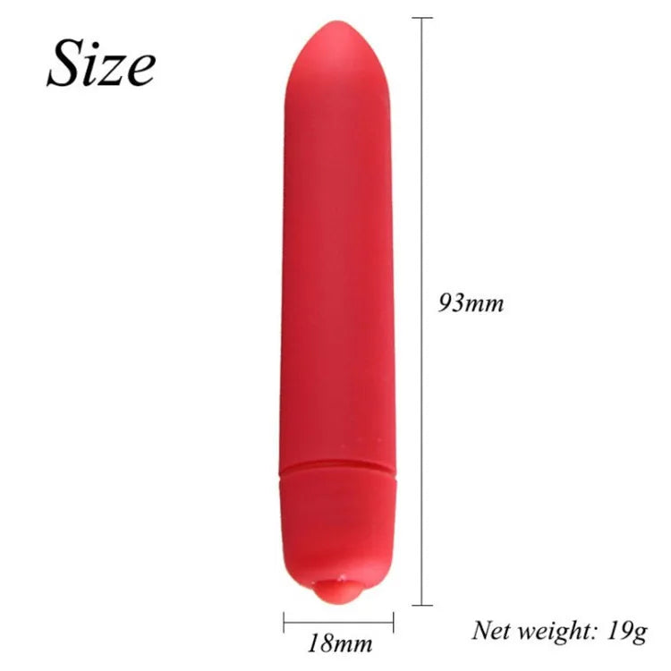 Mini Vibro Bullet – 10 Modes de Vibration – Stimulateur Clitoridien Discret et Puissant