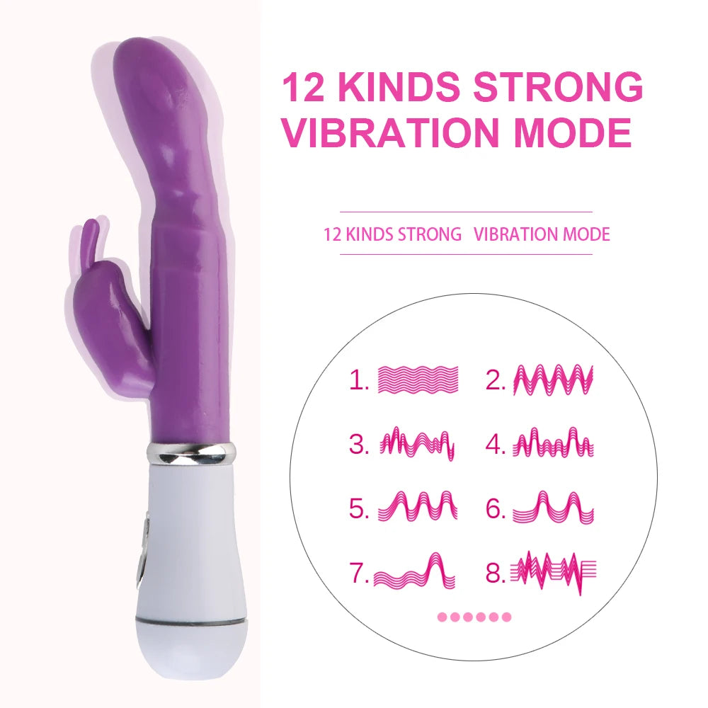 Vibromasseur Rabbit 21 cm – Stimulation Duo Clitoris & Point G! Un orgasme sur commande.