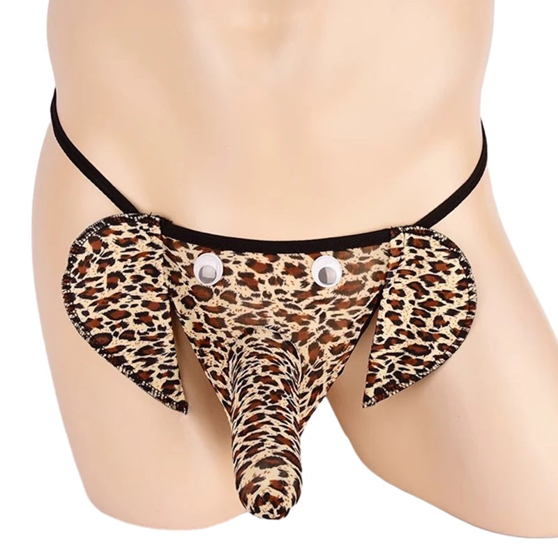 String Homme Éléphant – Slip Sexy Humour & Séduction, Tissu Extensible et Respirant