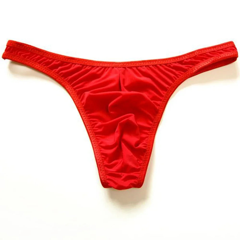 Tanga Ultra-Stretch “Ice Touch” – Lingerie Masculine en Soie Glacée