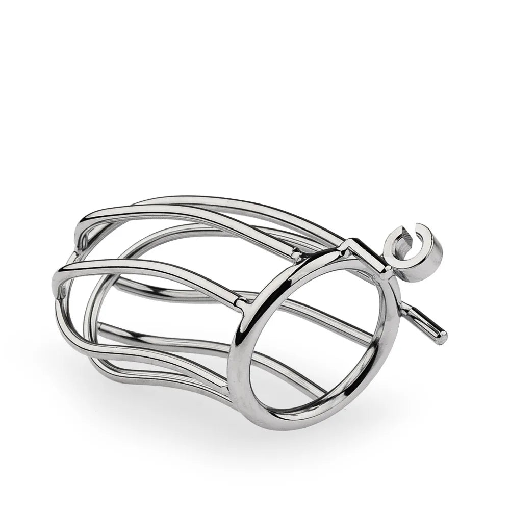 Cage de Chasteté Masculine – Modèle Banana Lock avec Tube Urétral