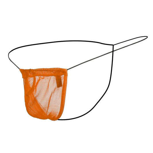 Mini String "NudeSkin" – Lingerie Masculine Ultralégère en Maille Transparente