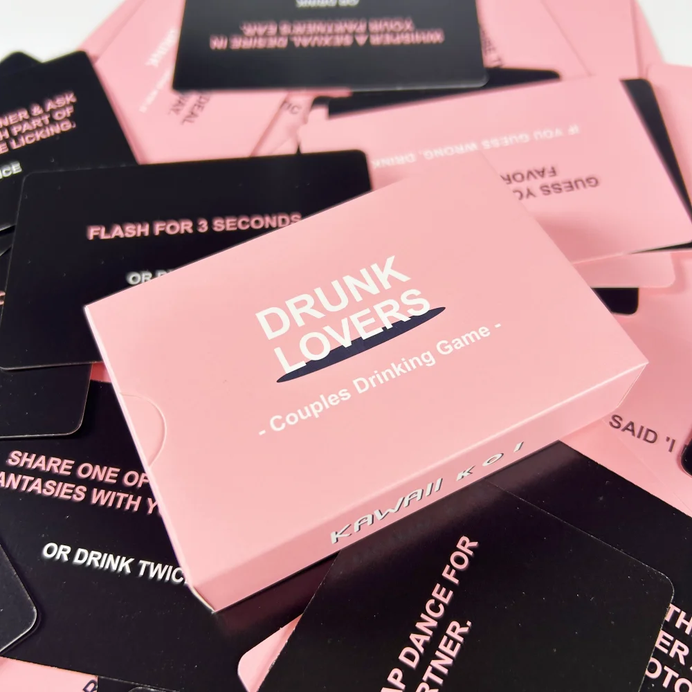 Jeu de Cartes « Drunk Lovers » – Jeu d’alcool coquin pour couples & soirées entre amis