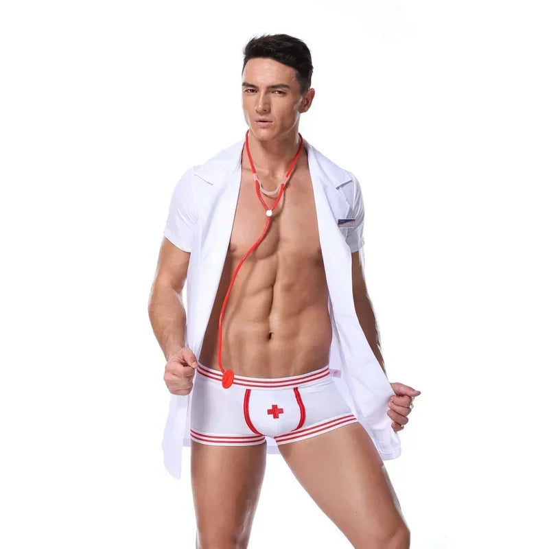 Costume Sexy Docteur pour Homme – Ensemble 2 Pièces Rôle-Play