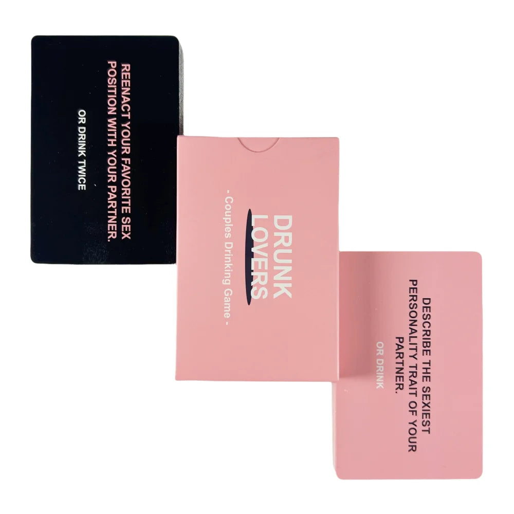 Jeu de Cartes « Drunk Lovers » – Jeu d’alcool coquin pour couples & soirées entre amis