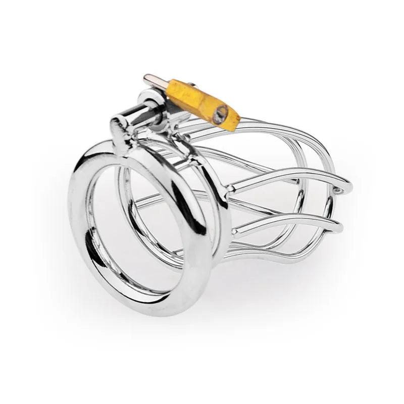 Cage de Chasteté Masculine – Modèle Banana Lock avec Tube Urétral