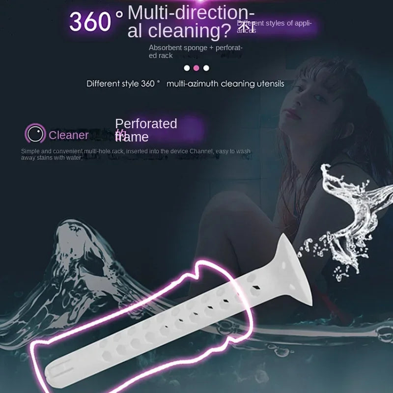 Bâton Nettoyant Profond - Accessoire Hygiénique pour Masturbateurs et Sextoys