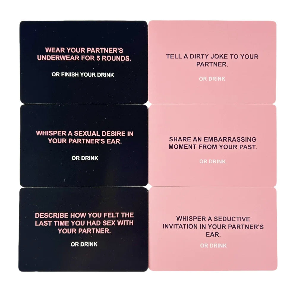 Jeu de Cartes « Drunk Lovers » – Jeu d’alcool coquin pour couples & soirées entre amis