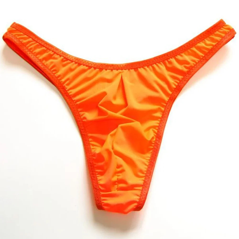 Tanga Ultra-Stretch “Ice Touch” – Lingerie Masculine en Soie Glacée