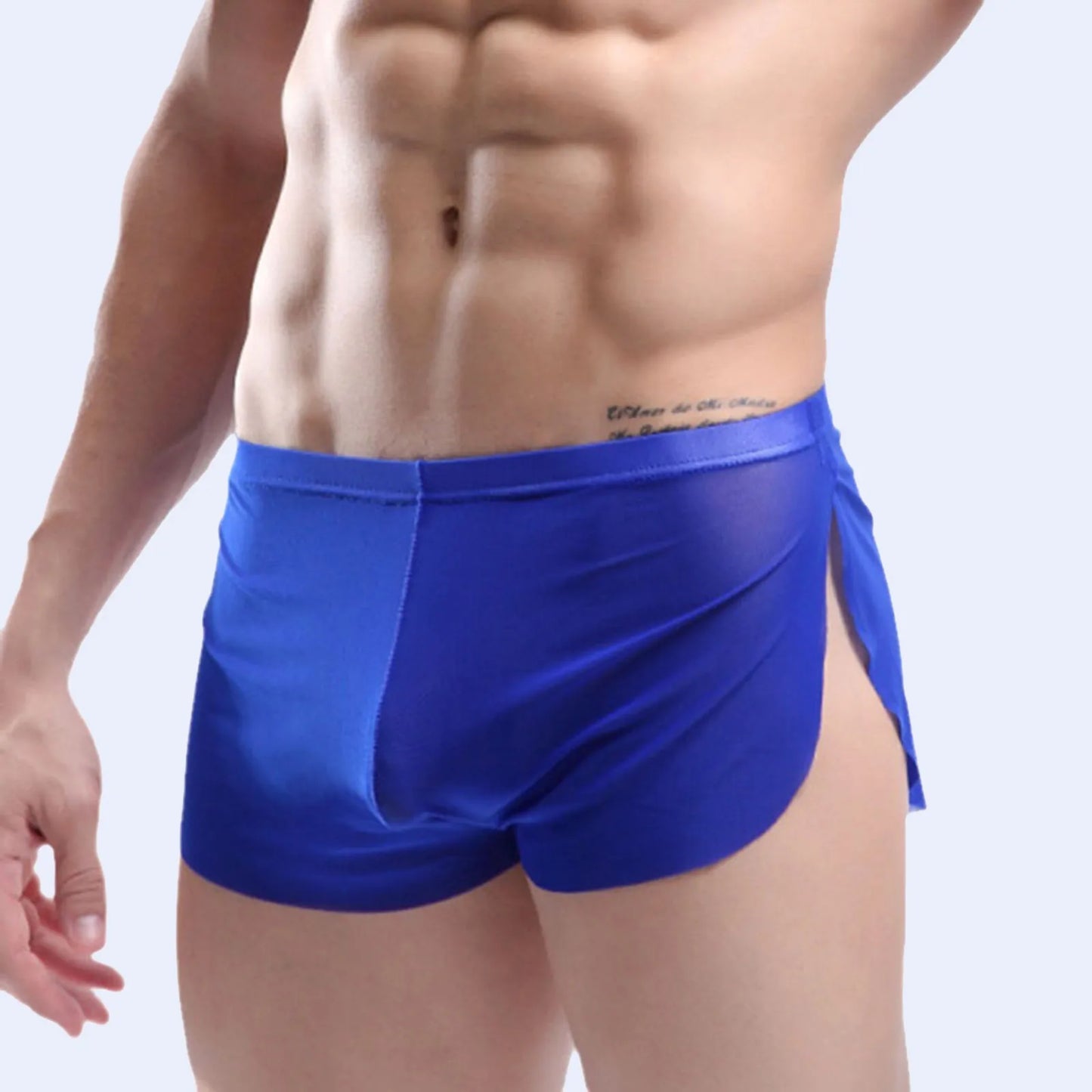 "Silky Touch" – Boxer ultra-léger homme fendu latéral effet soie
