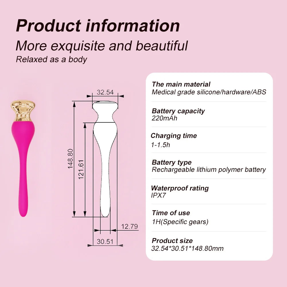 Stimulateur Vibrant Plug & Point G – 9 Modes – Silicone Médical, Compact & Polyvalent