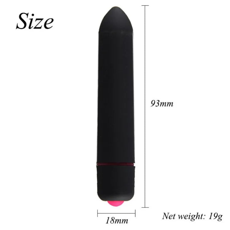 Mini Vibro Bullet – 10 Modes de Vibration – Stimulateur Clitoridien Discret et Puissant