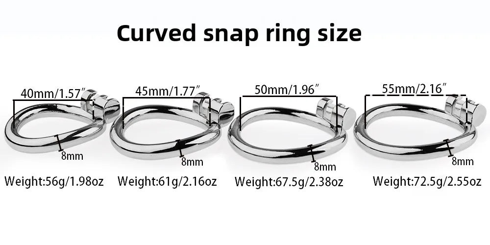 Cage de Chasteté Masculine – Modèle Banana Lock avec Tube Urétral