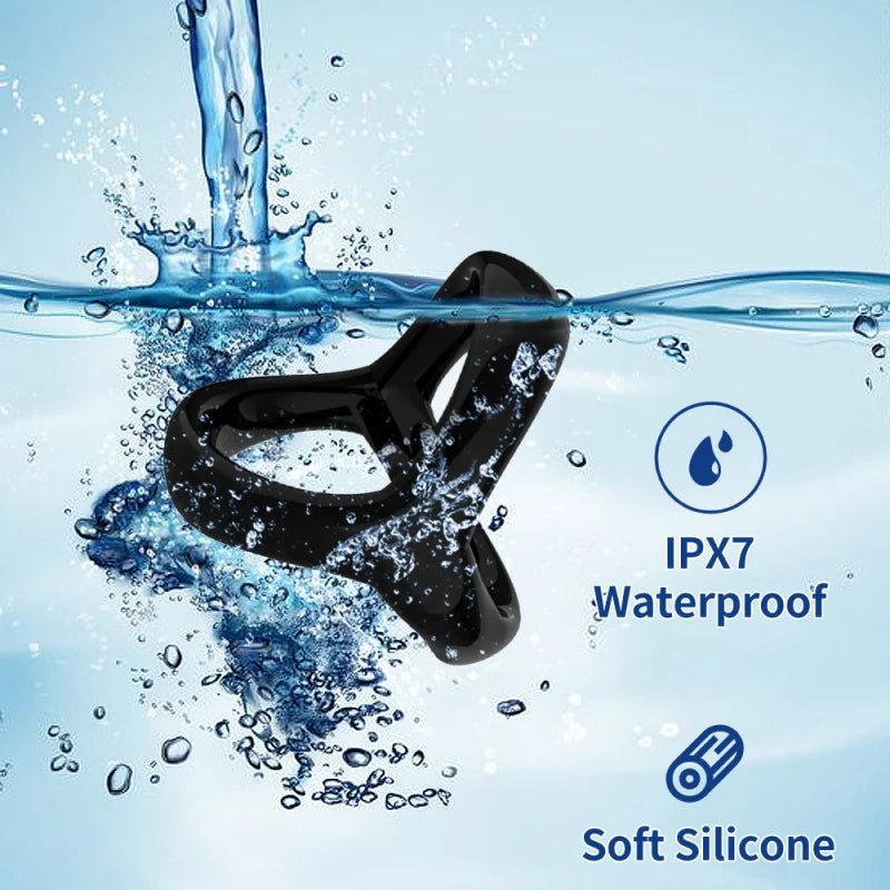 Cockring Triple Anneau Silicone – Anneau de Retardement Éjaculatoire et de Maintien de l’Érection