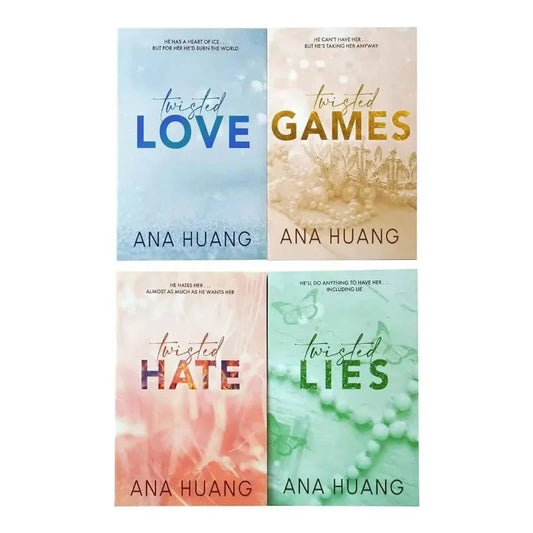 Roman broché (1 livre) – Série Twisted par Ana Huang : Love, Games, Hate ou Lies (en anglais)