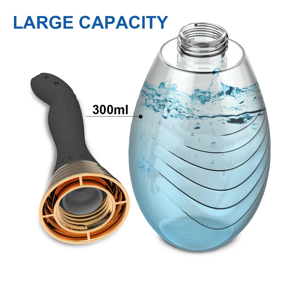 Douche Anale en Silicone - Lavement Intime Anti-Retour 300ml | Nettoyage Sécurisé et Hygiénique