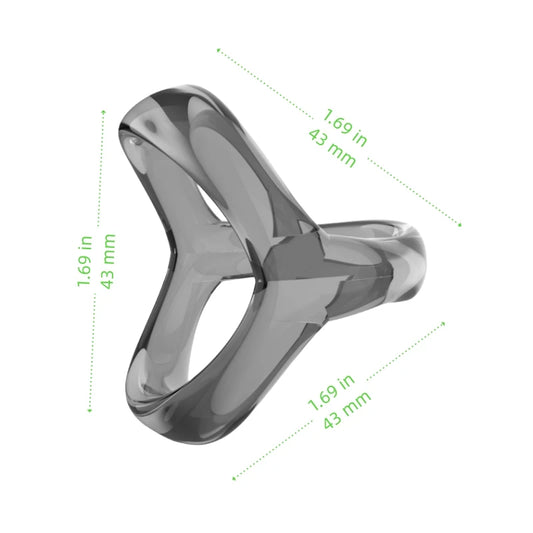 Cockring Triple Anneau Silicone – Anneau de Retardement Éjaculatoire et de Maintien de l’Érection