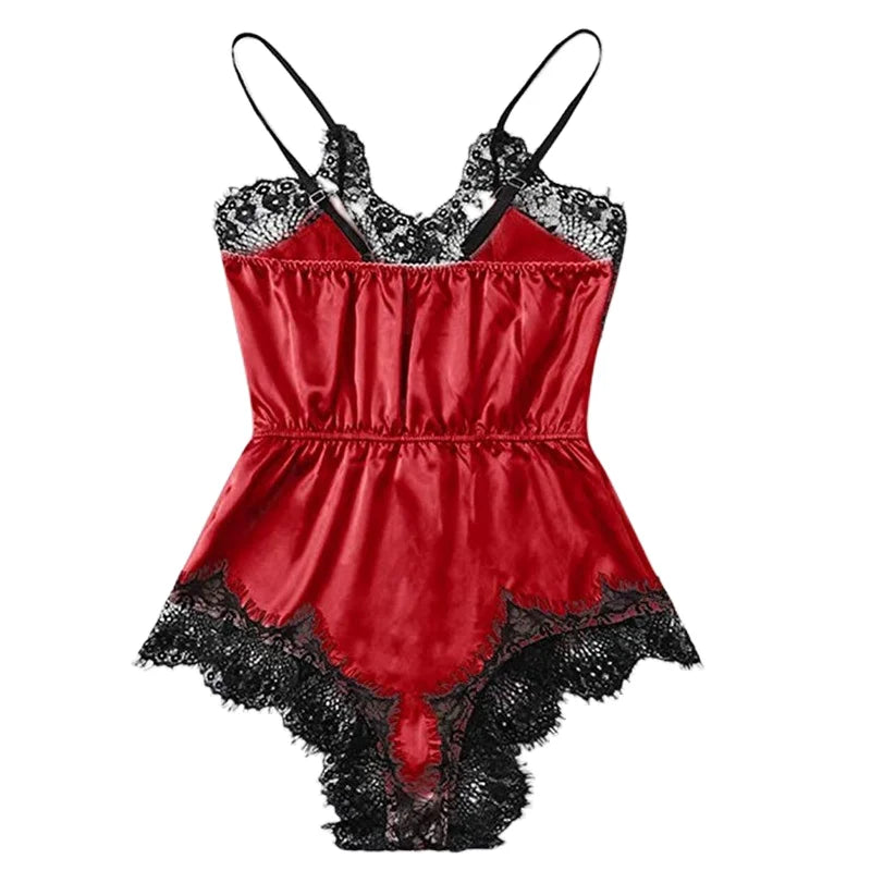 "Velvet Dreams – Lot de 5 ensembles pyjama satinés à dentelle pour nuits sensuelles"
