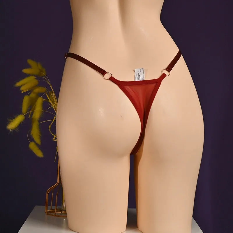 "Fleur d’Homme" – String tanga dentelle florale respirante pour homme