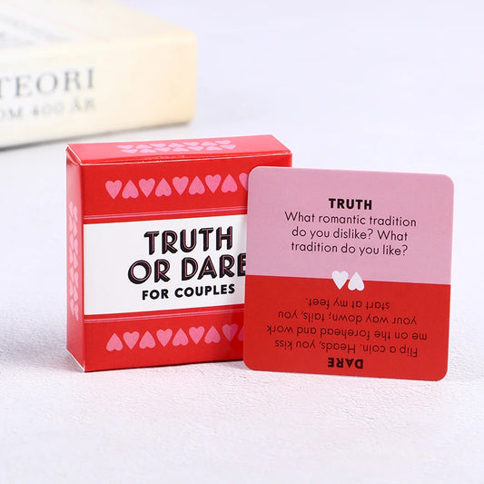 Jeu de Cartes « Truth or Dare – Couples Only » – 51 Défis Épicés pour Soirée Intime ou Date Night