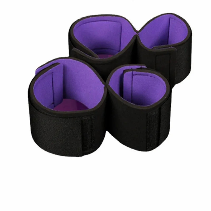 BDKit de Bondage avec Sangles Réglables – Harnais de Lit SM | Attaches Poignets & Chevilles Doublées – Jeu Dominant-Dominé Couple