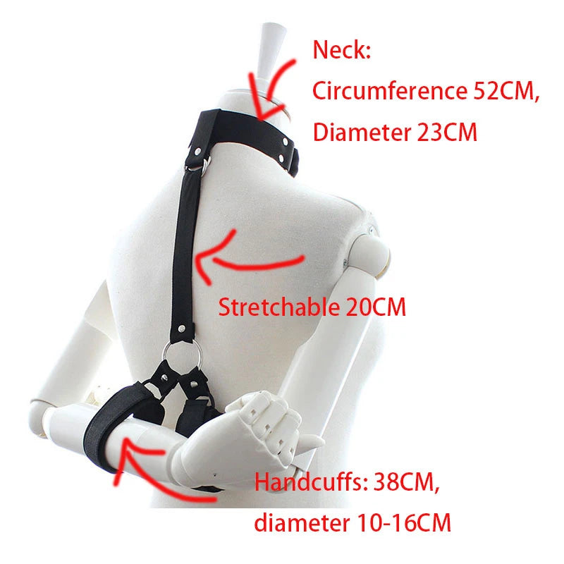 BDKit de Bondage avec Sangles Réglables – Harnais de Lit SM | Attaches Poignets & Chevilles Doublées – Jeu Dominant-Dominé Couple