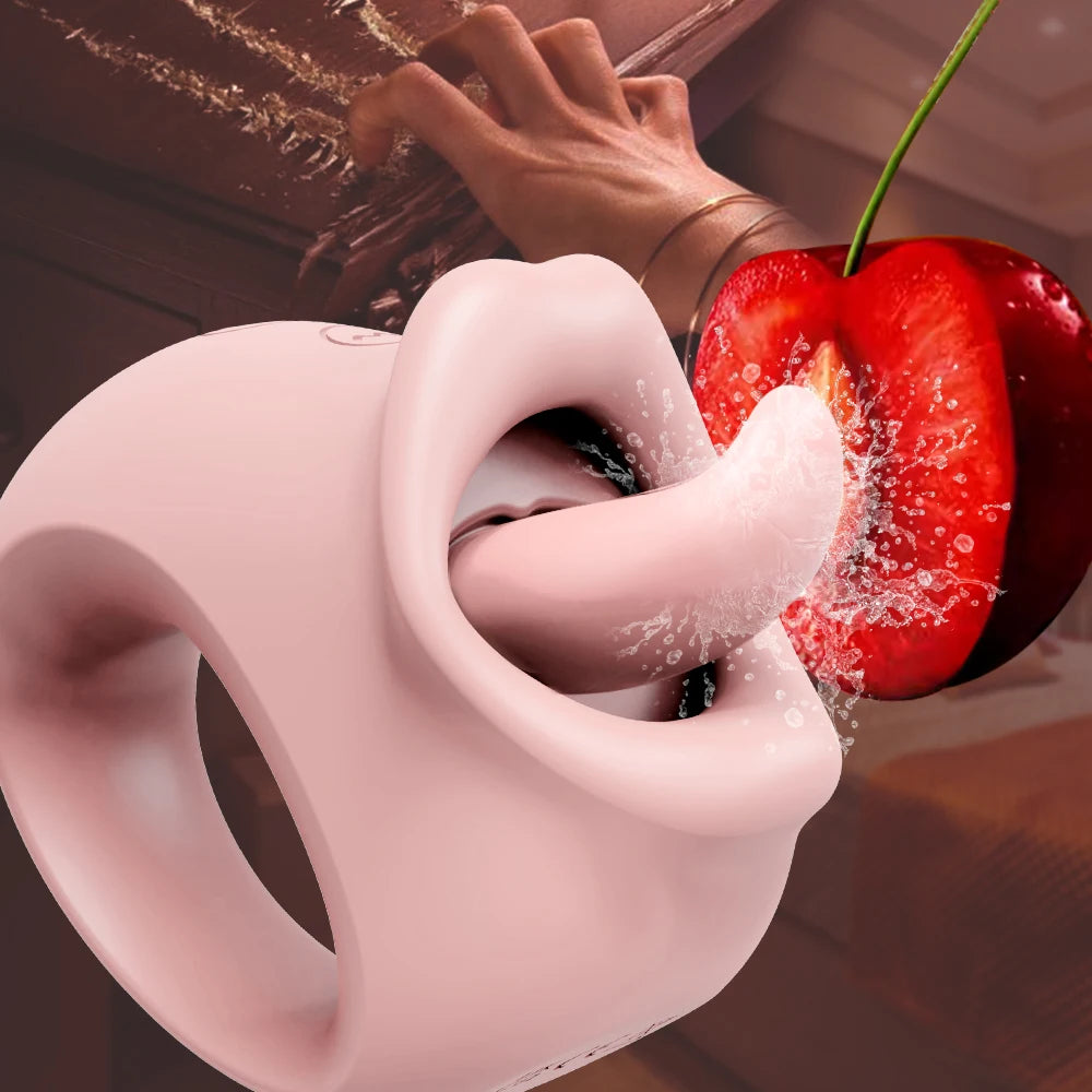 Stimulateur Clitoridien "Langue de Feu" – Vibration & Léchage | Télécommande Sans Fil