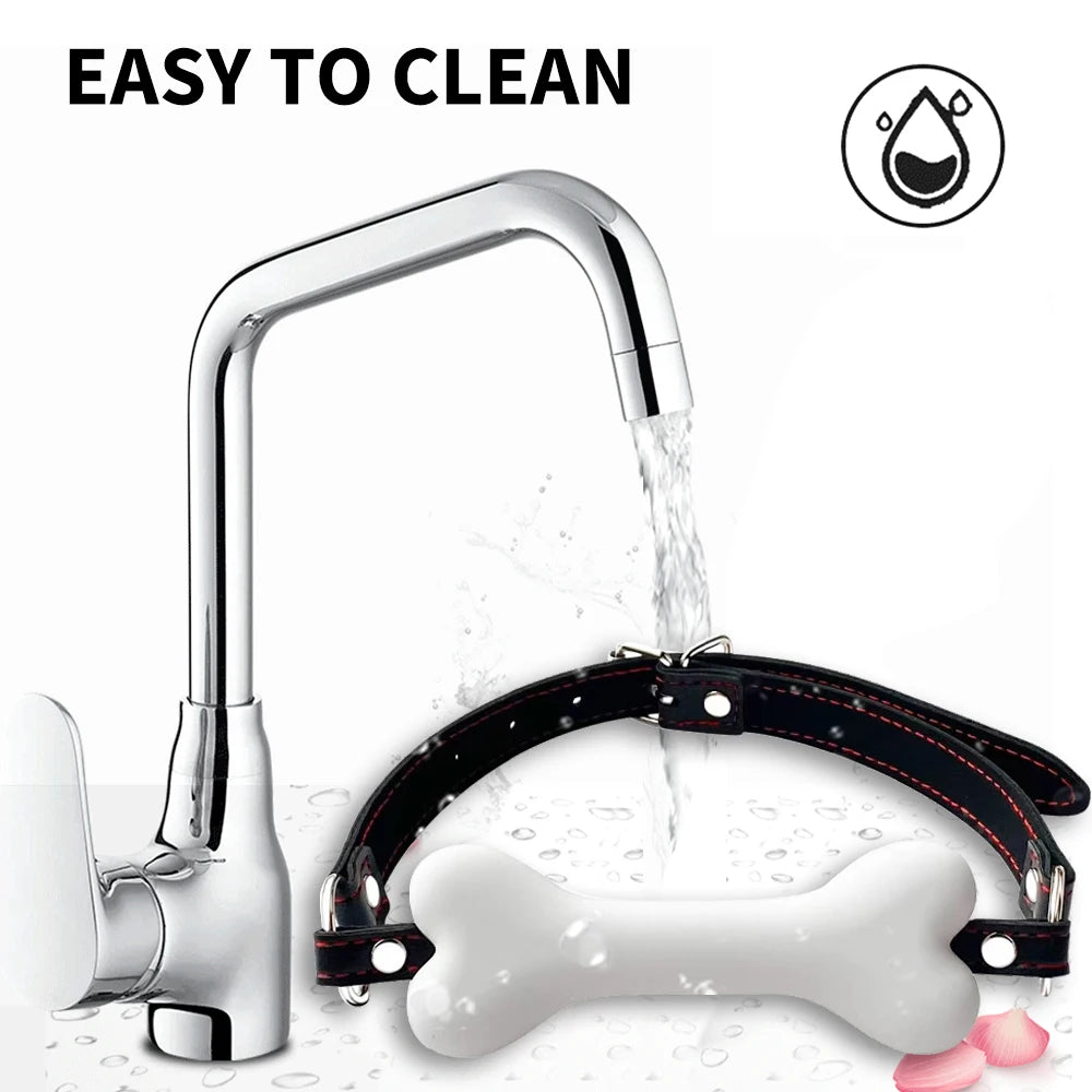 Gag Bouche en Silicone et Cuir PU avec Boucle Ajustable
Dominez avec douceur. Libérez l’animal en elle.