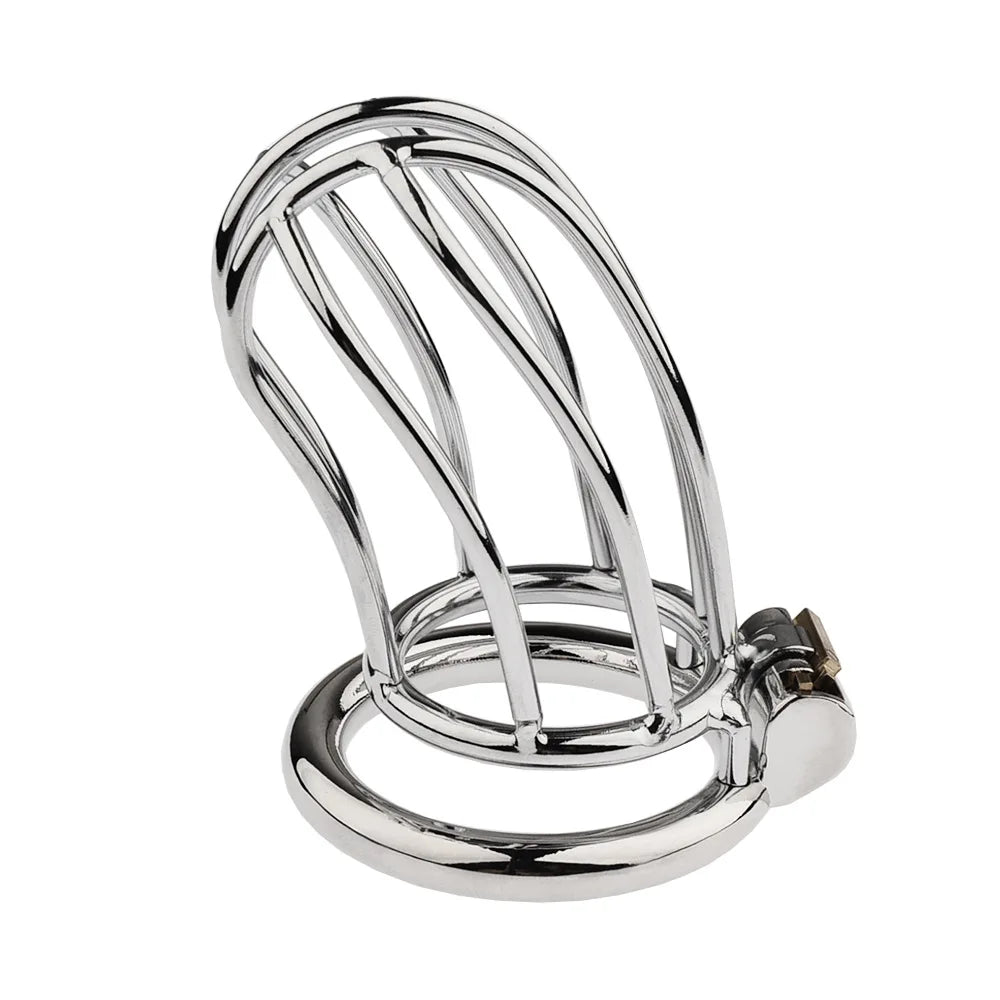 Cage de Chasteté Masculine – Modèle Banana Lock avec Tube Urétral