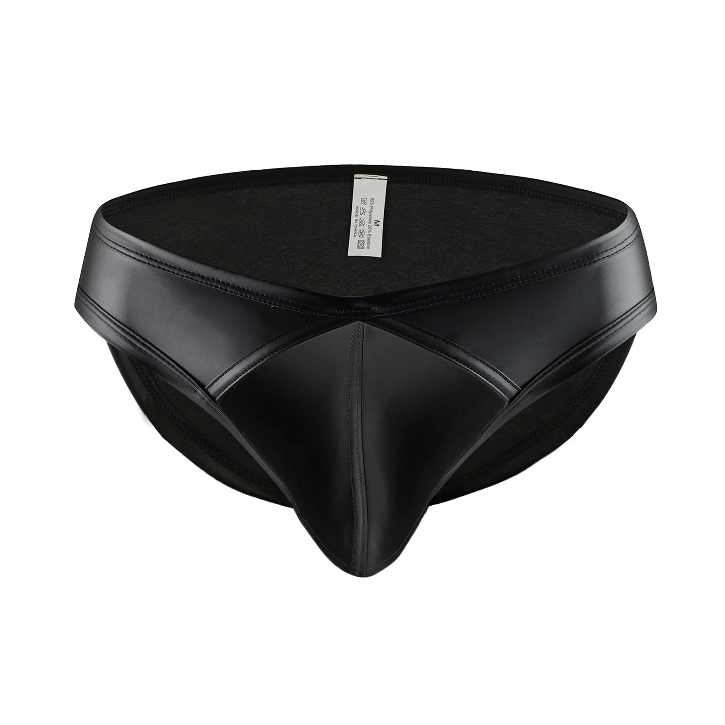 Slip Homme Sexy "Black Touch" – Effet Cuir & Poche à Renflement CLEVER-MENMODE