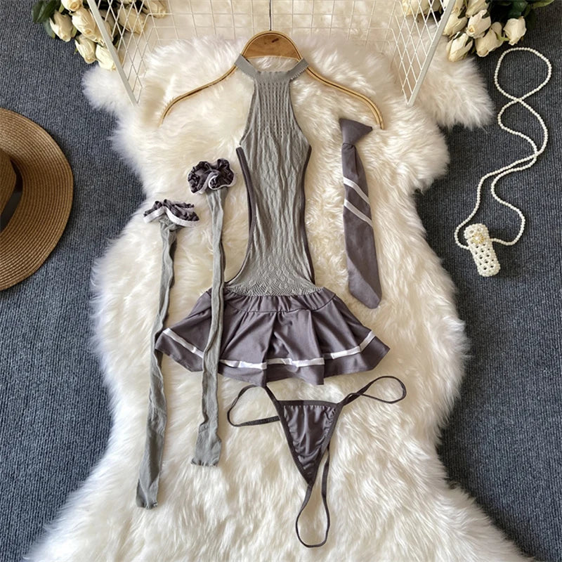 Body Sexy Bunny Girl – Ensemble Clubwear en Similicuir et Dentelle, Cosplay Nocturne Glamour