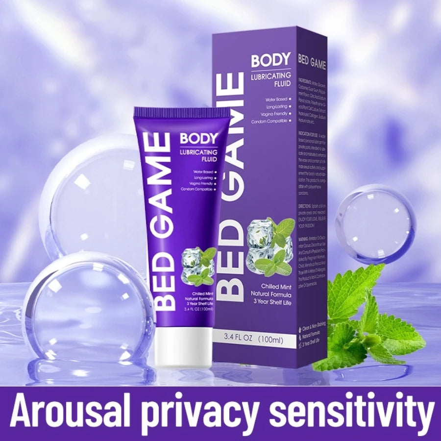 Lubrifiant Intime Mentholé 200ml - Hydratation Longue Durée, Sensation de Fraîcheur et de Plaisir